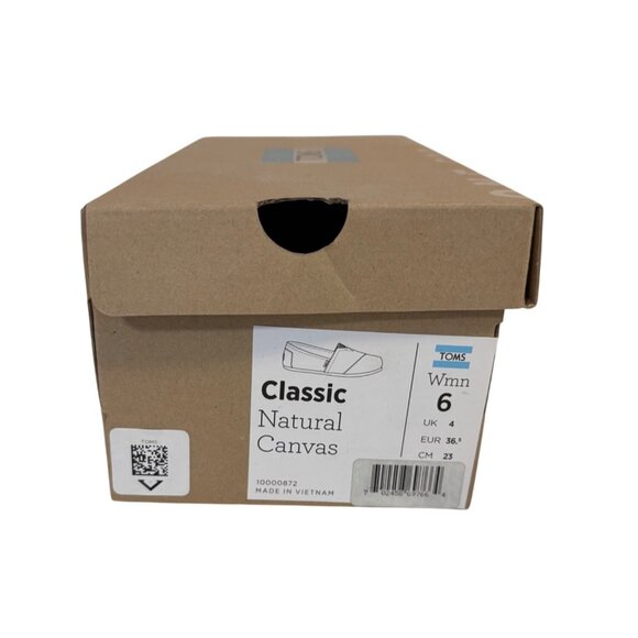 Toms Women's 6 Classic Alpargata Slip-On Shoes Cream Canvas Comfortable Casual - Picture 9 of 9